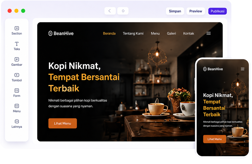 Preview editor template Wozter